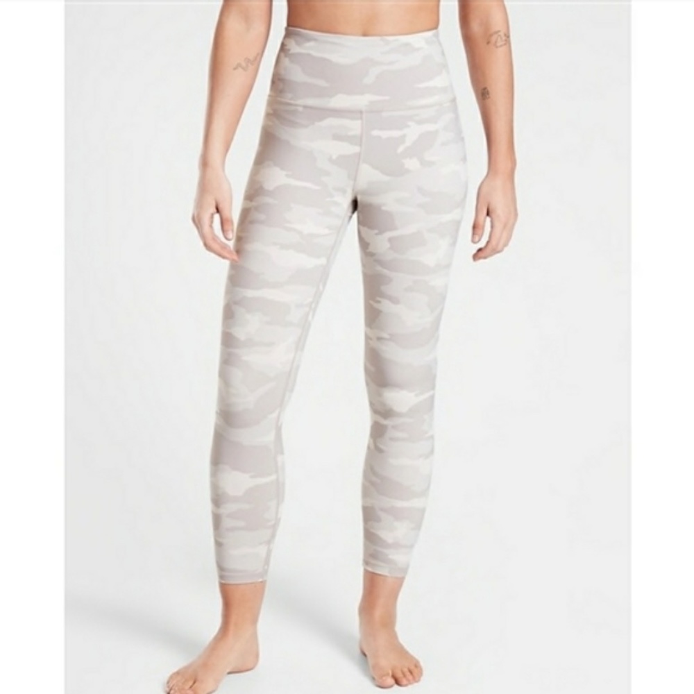 NWT Athleta Elation Camo 7/8 Tight | Taupe